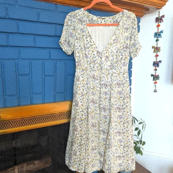 Free people soft floral dress mystic magnolia - Picture 3 of 9